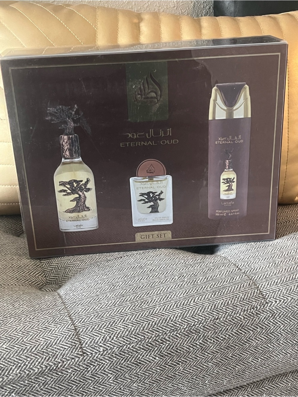 Lattafa Pride Eternal Oud Gift Set 100 ml. + 200 mL + 20 mL